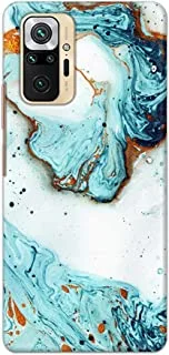 Khaalis Marble Print Blue matte finish designer shell case back cover for Xiaomi Redmi Note 10 Pro - K208218