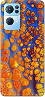 Khaalis Marble Print Multicolor matte finish designer shell case back cover for Oppo Reno 7 Pro - K208221