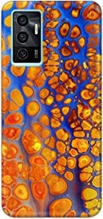 Khaalis Marble Print Multicolor matte finish designer shell case back cover for Vivo V23e - K208221