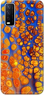 Khaalis Marble Print Multicolor matte finish designer shell case back cover for Vivo Y12s - K208221
