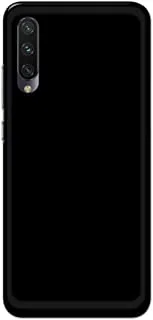 جراب خلفي مطفأ اللمعة بلون أسود خالص لهاتف Xiaomi Mi A3 - K208224
