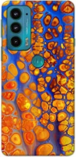 Khaalis Marble Print Multicolor matte finish designer shell case back cover for Motorola Edge 20 - K208221