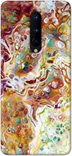 Khaalis Marble Print Multicolor matte finish designer shell case back cover for OnePlus 8 - K208217
