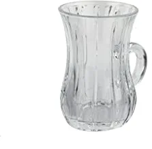 Al Saif Glass Tea Cup 6-Pieces Set, Clear