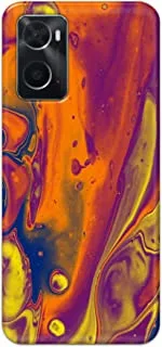 Khaalis Marble Print Multicolor matte finish designer shell case back cover for Oppo A76 - K208219