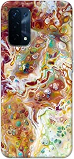 Khaalis Marble Print Multicolor matte finish designer shell case back cover for Oppo A74 5G - K208217
