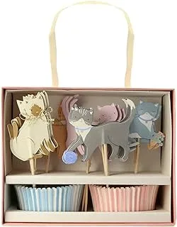 Meri Meri Cute Kittens Cupcake Kit Pack Of 24 Toppers - 5 Designs