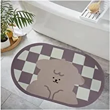 Super Absorbent Floor Mat,Napa Skin Super Absorbent Bathroom Mat Thin Quick Dry Bath Mat Non-Slip Floor Mats for Bathroom Kitchen Sink(78x48cm)