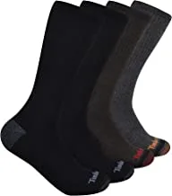 Timberland mens 4-Pack Comfort Crew Socks Casual Socks