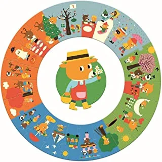 Djeco The Year Giant Circle Puzzle 24-Pieces