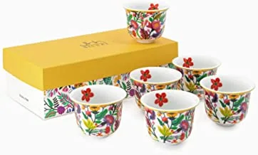 Silsal Spring Blooms Coffee Cups 6-Piece Set