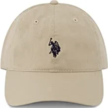 U.S. Polo ASSN. Small Pony Logo Baseball Hat, Washed Twill Cotton Adjustable