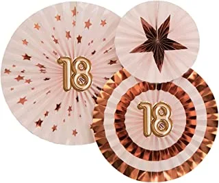 Neviti 773741 Glitz and Glamour Age 18 Pinwheels, Pink/Rose Gold