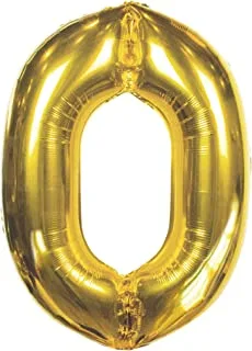 Talking Tables We Heart Number 0 Birthdays Foil Balloon, 34-Inch Height, Giant