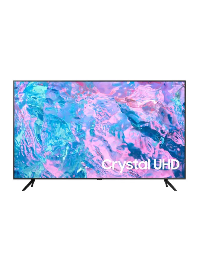 Samsung 55 Inch Smart TV, Crystal UHD 4K, Black, 2023, Crystal Processor 4K, PurColor, Smart Hub, UA55CU7000UXSA Black