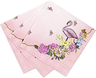 Talking Tables Truly Flamingo Cocktail Napkins 20-Pieces