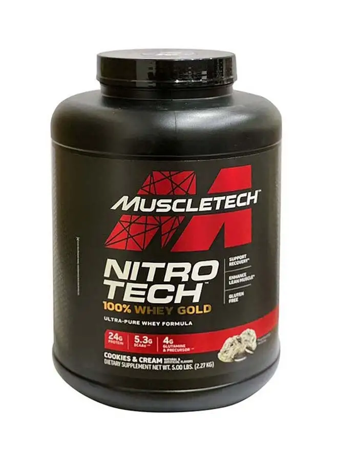 MuscleTech Nitro Tech Whey Gold Cookies And Cream 5Lb