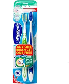 Wisdom Regular Fresh Firm Tooth Brush 2-Pieces