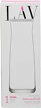 إناء زجاجي LAV Fonte Carafe ، مقاس واحد ، 40.5 أونصة ، أبيض / شفاف