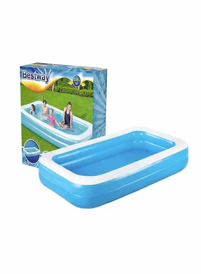 بيست واي حمام سباحة عائلي مستطيل أزرق 2654150 305x183x56سم