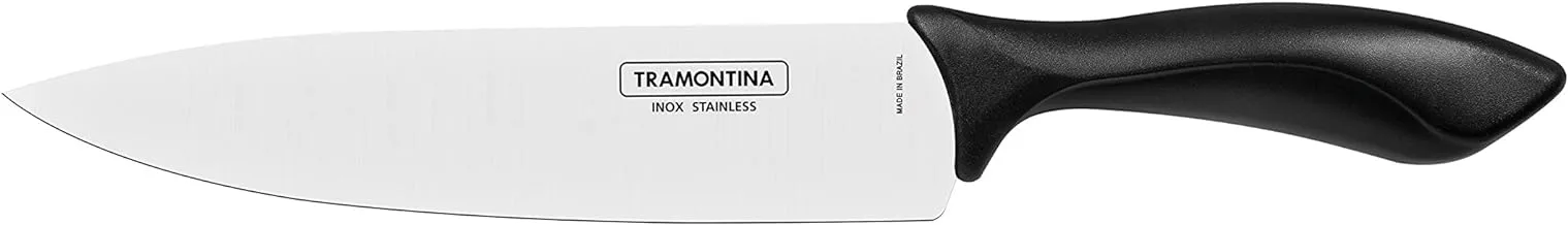 Tramontina Affilata 8 Inches Chef Knife with Stainless Steel Blade and Black Polypropylene Handle