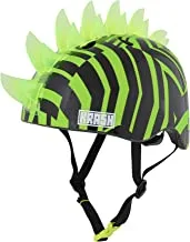 1 X Raskullz C-Preme Skull Hawk Mohawk Fit System Youth Helmet, 54-58 cm Size, Green