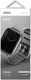 Uniq Linus Airosofy Silicone Apple Watch Strap 41/40/38MM CHALK GREY