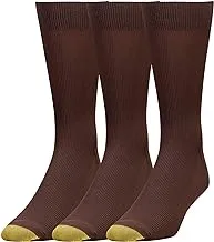 Gold Toe Men's Metropolitan Dress Socks, 3 Pairs