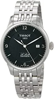 Tissot Mens Automatic Watch, Analog Display and Stainless Steel Strap T006.408.11.1182.26, BLACK, Bracelet