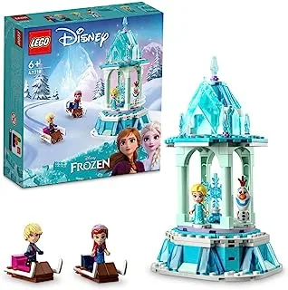 LEGO® | Disney Princess™ Anna and Elsa’s Magical Merry-Go-Round 43218 Building Toy Set (175 Pieces)