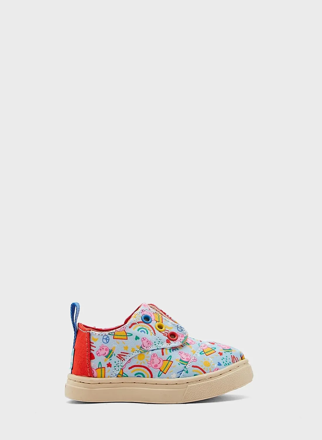 TOMS Kids Peppa Pig Print Sneakers