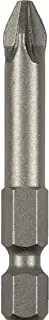 BOSCH - Screwdriver bit for pozidriv cross head screws (PZ), uncomplicated and reliable screwdriving and standard quality, for direct use in drill chucks, 49 mm Length, two head size