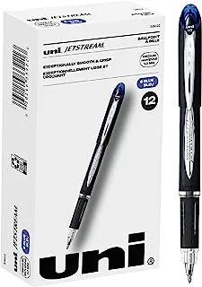 Uniball Jetstream Stick Pen 12 Pack, 1.0mm Medium Blue Pens, Wirecutter Best Pen, Ballpoint Pens, Ballpoint Ink Pens | Office Supplies, Ballpoint Pen, Colored Pens, Fine Point, Smooth Writing Pens