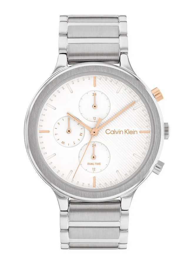 CALVIN KLEIN Women's Analog Round Shape Stainless Steel Wrist Watch 25200238 40 mm