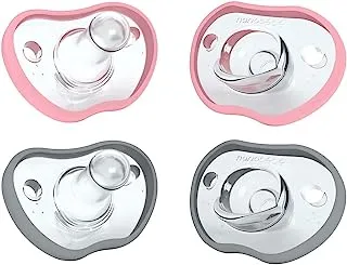 Flexy Pacifier - 4 pack 3m+ - pink+Grey