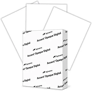 Accent Opaque White 8.5” x 11” Cardstock Paper, 100lb, 271gsm – 200 Sheets (1 Ream) – Premium Smooth Heavy Cardstock, Printer Paper for Invitations, Cards, Menus, Business Cards – 1188091R