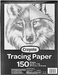 Crayola Tracing Paper 8 1/2” X 11”, Transparent Vellum Paper for Tracing Pads, 150 Sheets [Amazon Exclusive]