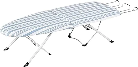 Honey-Can-Do Folding Tabletop Ironing Board with Iron Rest BRD-09222 Blue, 32” L x 12” W