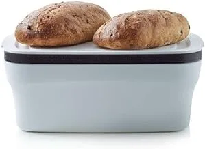 علبة خبز بلاستيكية ذكية من تابروير ، مقاس 37.9 سم × 27 سم × 15.9 سم ، أبيض