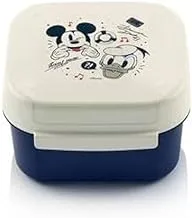 Tupperware Plastic Disney Mickey and Donald Snack Holder, 450 ml Capacity