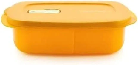 Tupperware Plastic Store, Serve and Go Lunch Box, 1 Liter Capacity, Orange