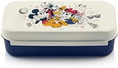 Tupperware Rectangular Plastic Disney Family Snack Holder, 980 ml Capacity