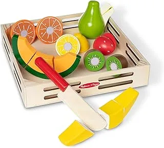 Melissa & Doug Cutting Fruit Set - Wooden Play Food Kitchen Accessory, Multi - Pretend Play Kitchen Accessories, Wooden Cutting Fruit Toys For Toddlers And Kids Ages 3+, One Size