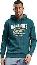 Jack & Jones Men's Jjelogo Sweat Hood 2 Col 22/23 Noos Hooded Sweatshirt