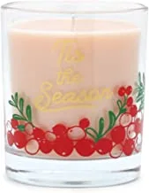 شمعة معطرة من مجموعة Paddywax Candles Wonder Holiday Collection، 7 أونصة، Tis The Season (فول الفانيليا + المر)، 7 أونصة