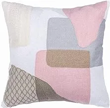 DONETELLA Throw Pillow Case, Abstract Throw Pillow Covers Set of 2, 18x18 Inch Double Sided Print Abstract Pillow Cover, Square Cushion Case for Sofa Couch, Chair And Home Décor (Light Pink)