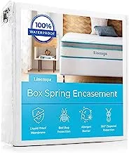 Linenspa Waterproof Proof Box Spring Encasement-Blocks Out Liquids, Stains, and Dirt - King