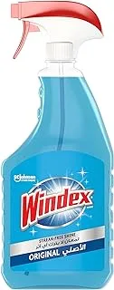 Windex Glass Cleaner Trigger Bottle, Original Blue, 750ml
