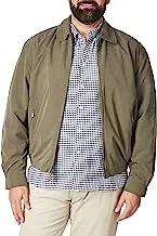 London Fog Men's Auburn Zip-Front Golf Jacket (Regular & Big-Tall Sizes), Olive, Medium