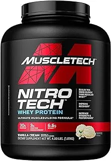 MuscleTech NitroTech Vanilla Cream Whey Protein Powder 1.81 kg